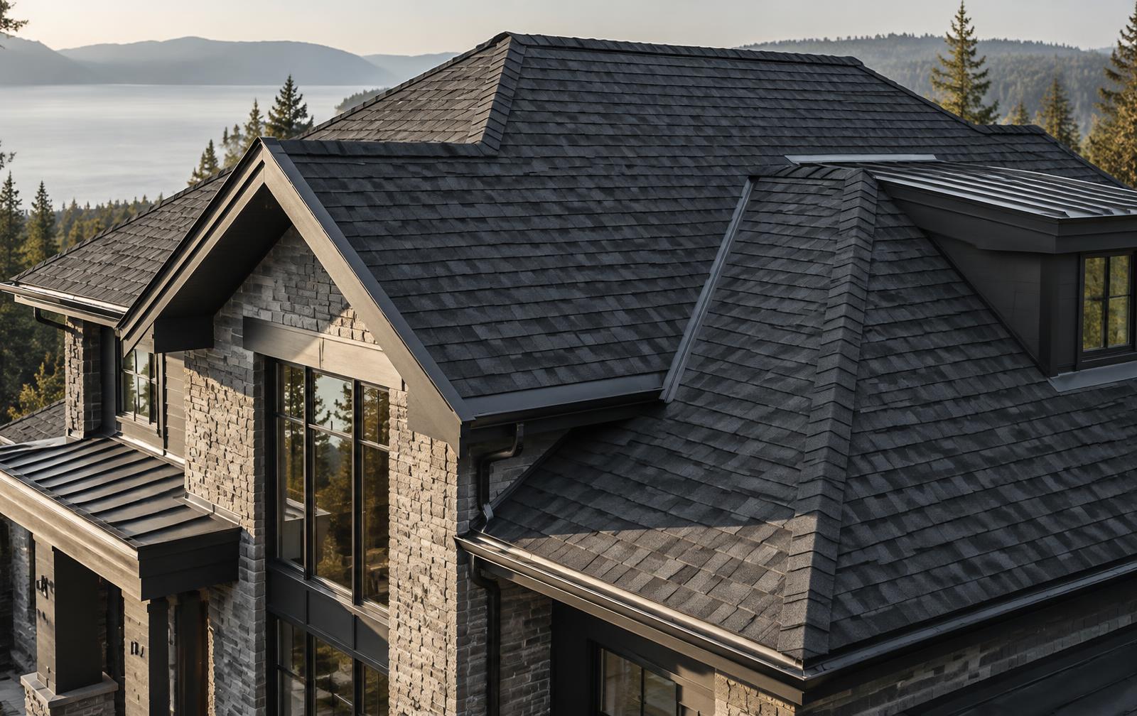 Architectural roof replacement example